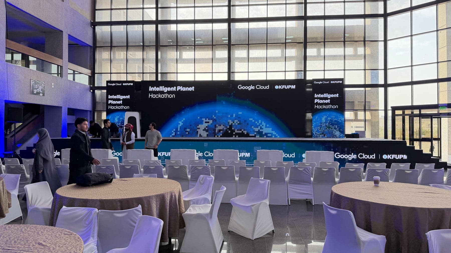 The Intelligent Planet Hackathon presentation stage